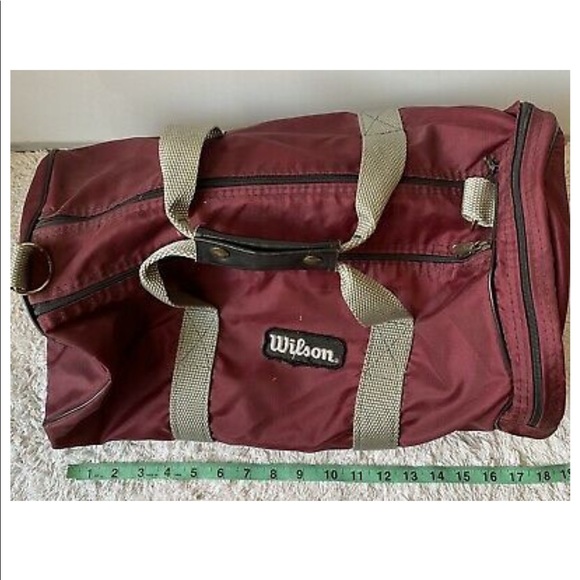 Wilson Bags Vintage Wilson Gym Duffle Weekend Bag Brown Poshmark